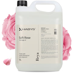 Reya Soft Rose aliejus masažui, Habys 5L