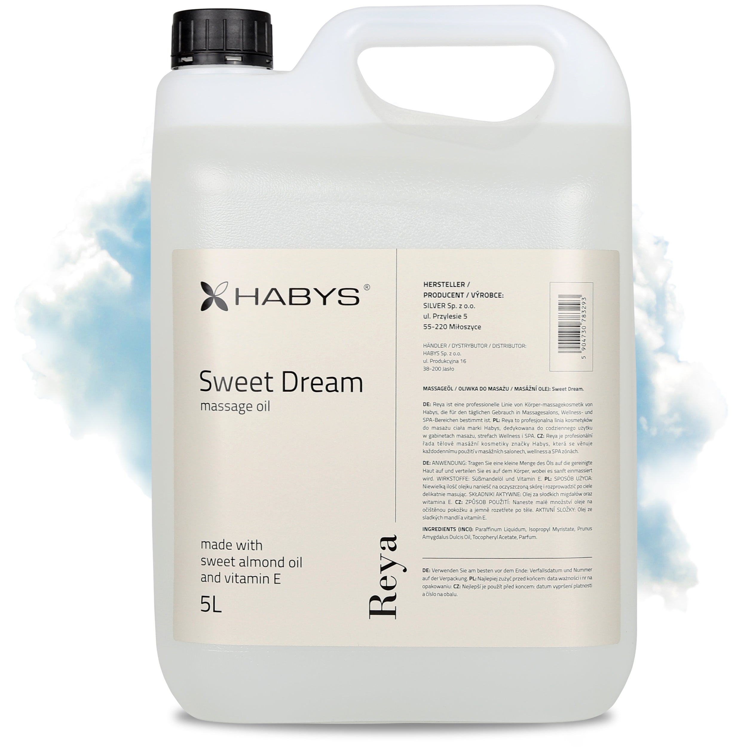 Reya Sweet Dream masažo aliejus Habys 5L
