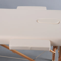 Masažo stalas Aura Matt Touch K101 – smėlio spalvos