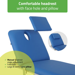 -5-Optima therapy table, electric height adjustment with hand remote – Satin Comfort k723 blue-5