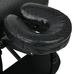 Nešiojamas kosmetologinis ir masažo gultas Estetic Black Comfy Base K515, juodas – AVENO LIFE