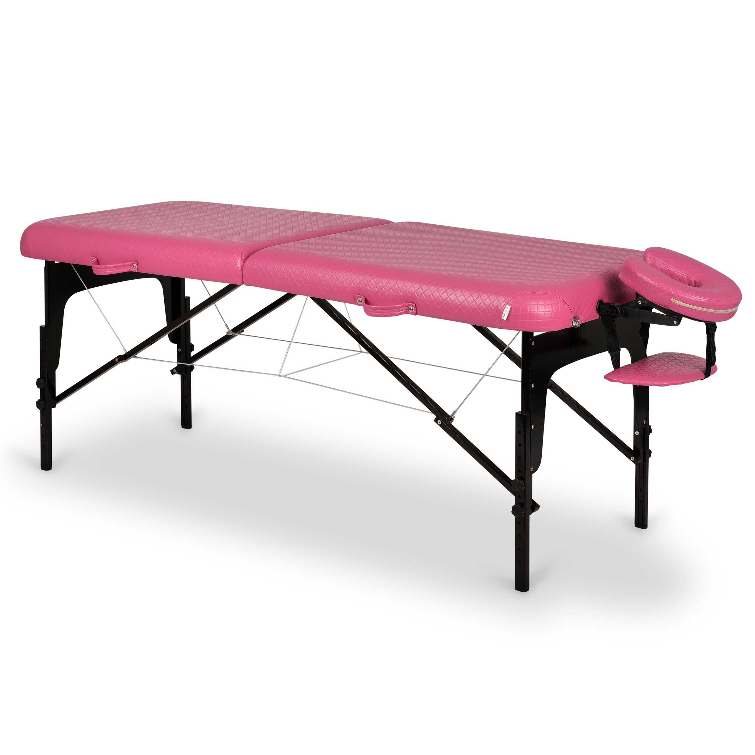 Nešiojamas kosmetologinis ir masažo gultas Estetic Blush Comfy Base K510, rožinis – AVENO LIFE