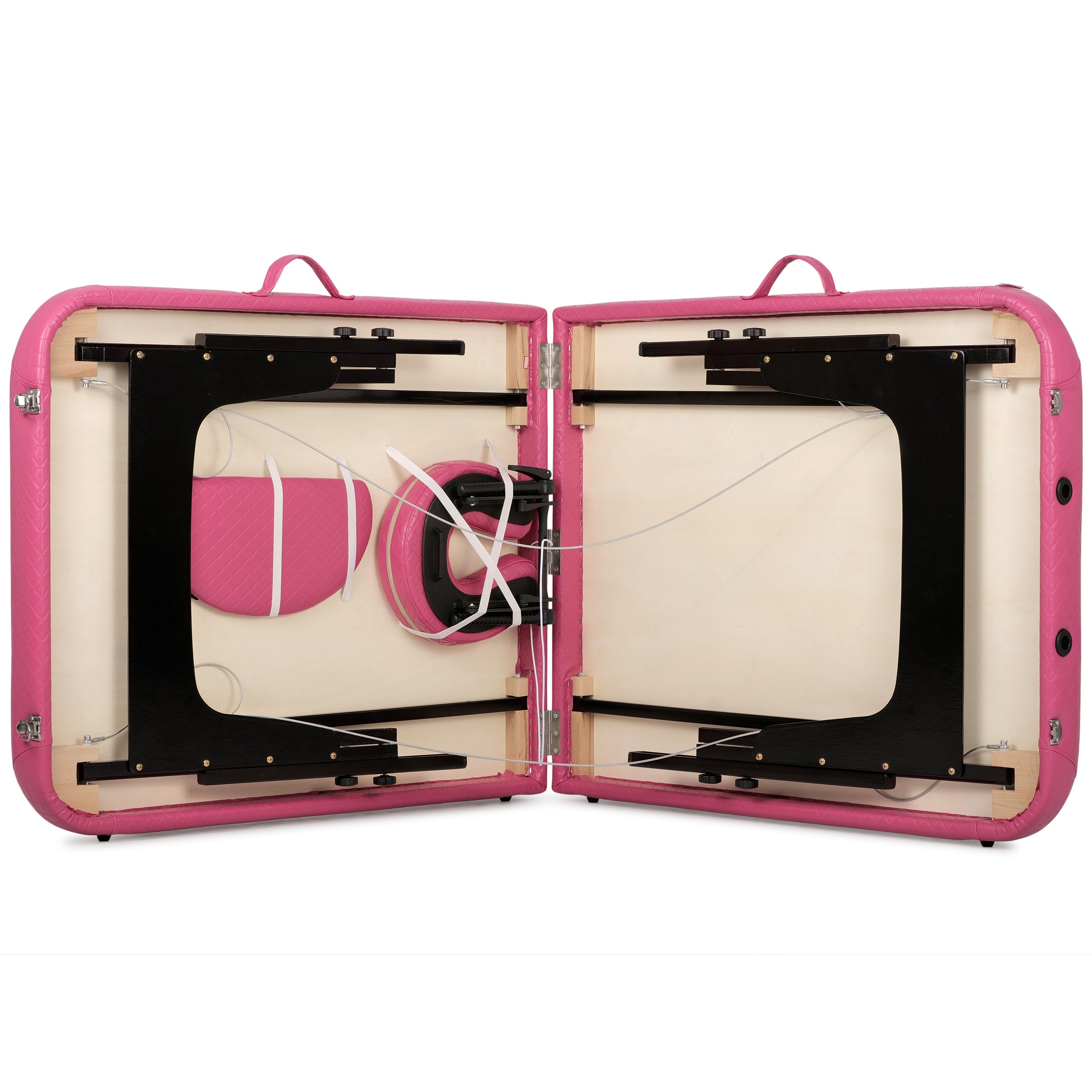 Nešiojamas kosmetologinis ir masažo gultas Estetic Blush Comfy Base K510, rožinis – AVENO LIFE