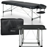 Nešiojama kosmetologinė ir masažo lova „Aveno Life Estetic Dark Comfy Base K515“ – juoda