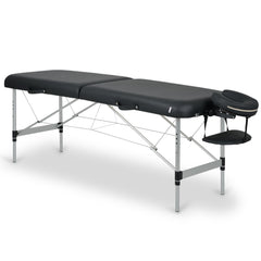 Nešiojama kosmetologinė ir masažo lova „Aveno Life Estetic Dark Comfy Base K515“ – juoda
