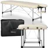 Nešiojama kosmetologinė lova „Aveno Life Estetic Light Comfy Base“ – smėlio spalvos