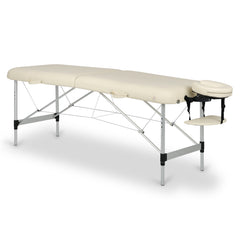 Nešiojama kosmetologinė lova „Aveno Life Estetic Light Comfy Base“ – smėlio spalvos
