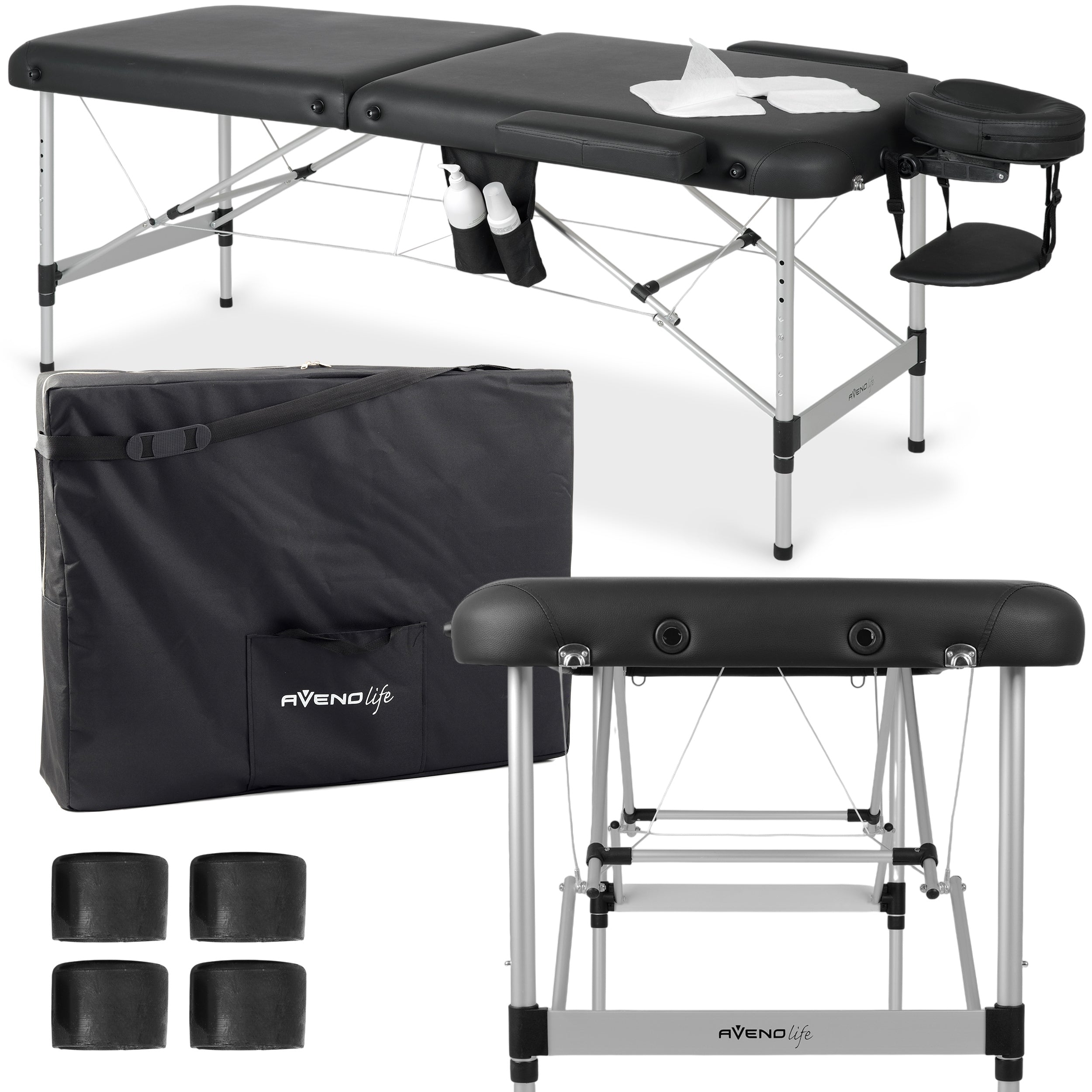 Portable massage table Nadia 70 Comfy Base K515 Black