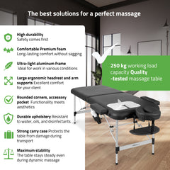 Portable massage table Nadia 70 Comfy Base K515 Black