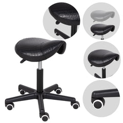 Meistro kėdutė balnas – Habys LUMO Comfy Base K515, juoda (dygsniuota)