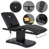 Serenity ERGO 4 elektrinis šildomas masažo stalas Satin Comfort K715, juodas