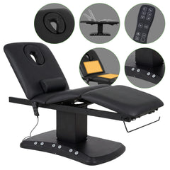 Serenity ERGO 4 elektrinis šildomas masažo stalas Satin Comfort K715, juodas