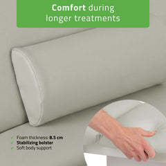 Serenity ERGO 4 elektrinis šildomas masažo stalas Satin Comfort K729, pilkas
