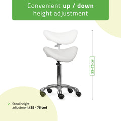 Meistro kėdutė – Habys Alma So Skin K401, balta