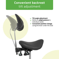 Meistro kėdutė balnas – Habys Diana So Skin K515, juoda
