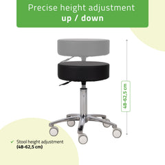 Stool Mobi, Comfy Base k515 black