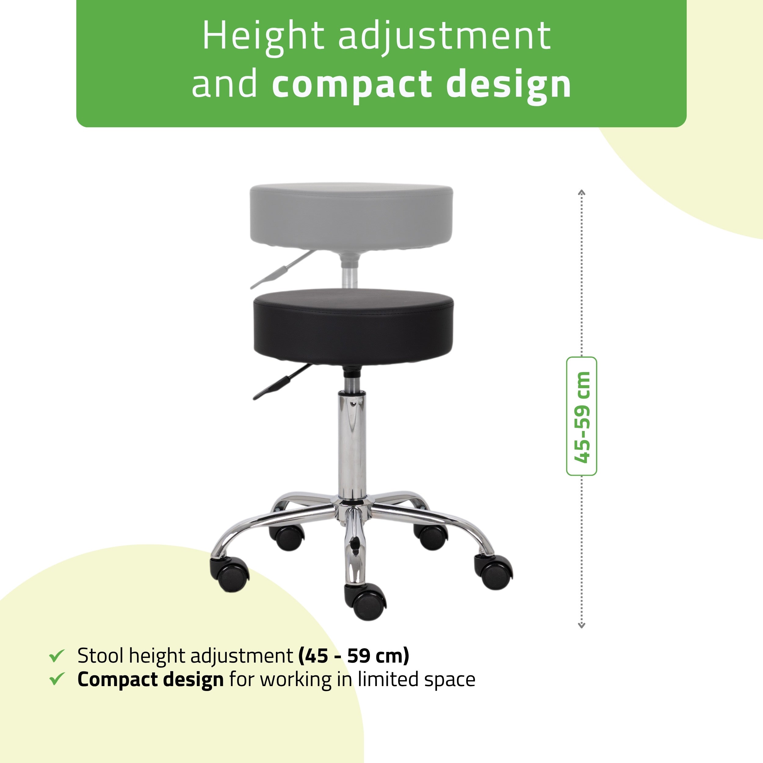 Stool TILA, Comfy Base k515 black