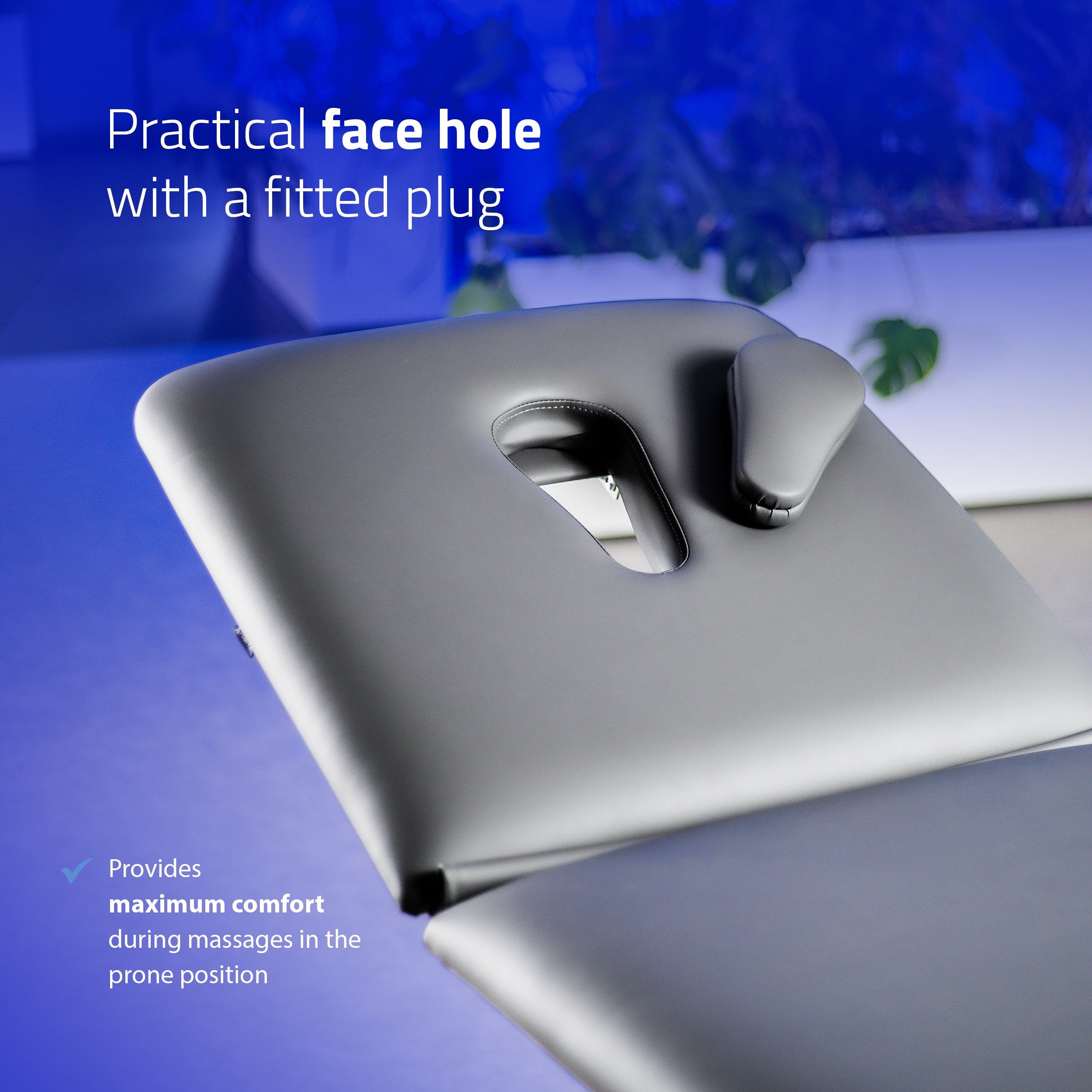 Terapinis stalas Ultima H3 – pilkas, 3 dalių, hidraulinis reguliavimas, su ratukais