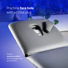 Terapinis stalas Ultima H3 – pilkas, 3 dalių, hidraulinis reguliavimas, su ratukais