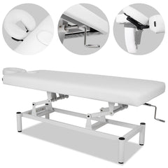 --VIGO 1 Stationary massage table with manual height adjustment - white-