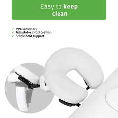 -5-VIGO 1 Stationary massage table with manual height adjustment - white-5