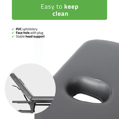 -5-VIGO 2 Stationary massage table with adjustable backrest - dark gray-5