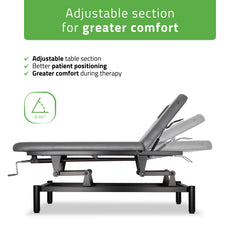 -6-VIGO 2 Stationary massage table with adjustable backrest - dark gray-6