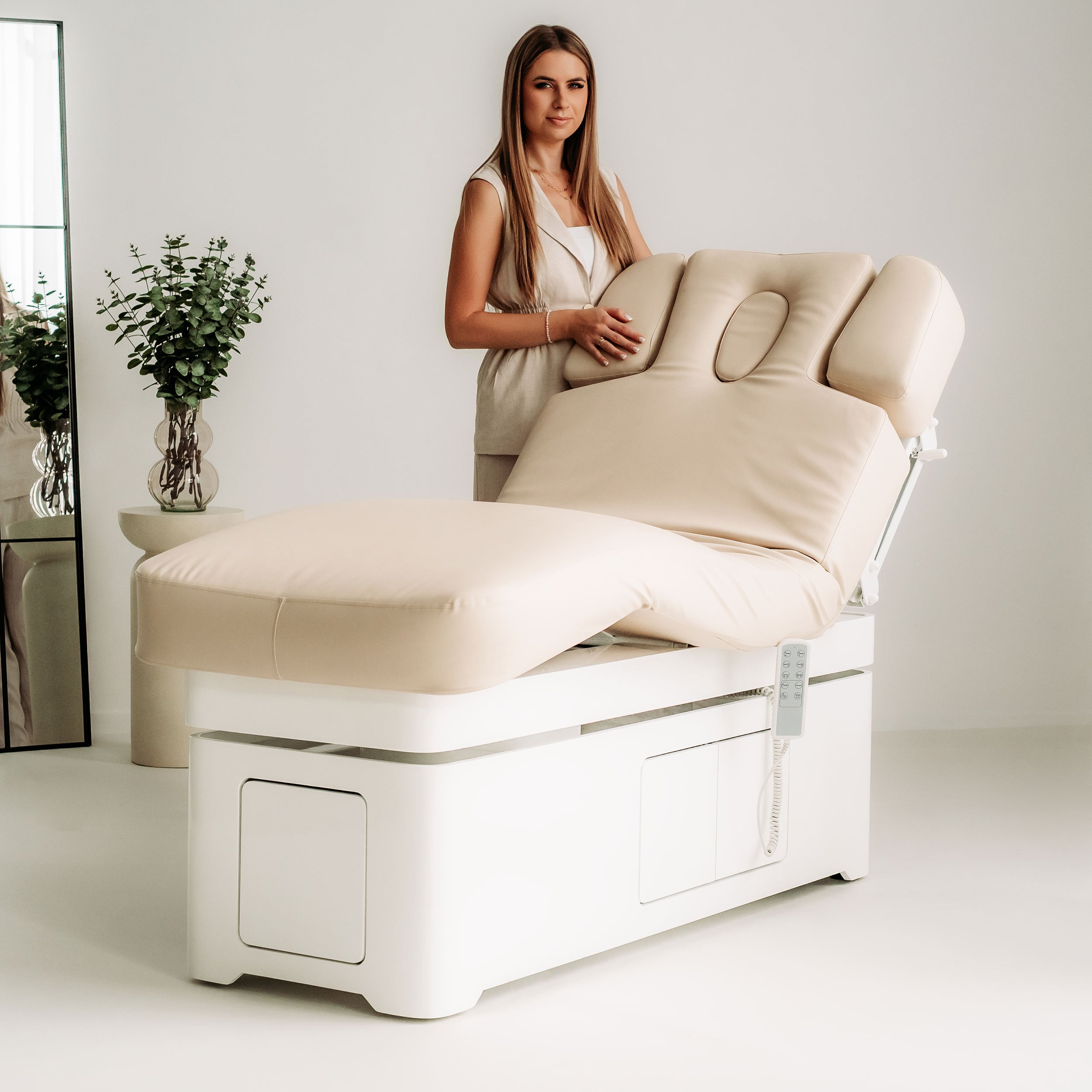 -4-Vellia Beige – Electric SPA Bed with Heating and Storage-4