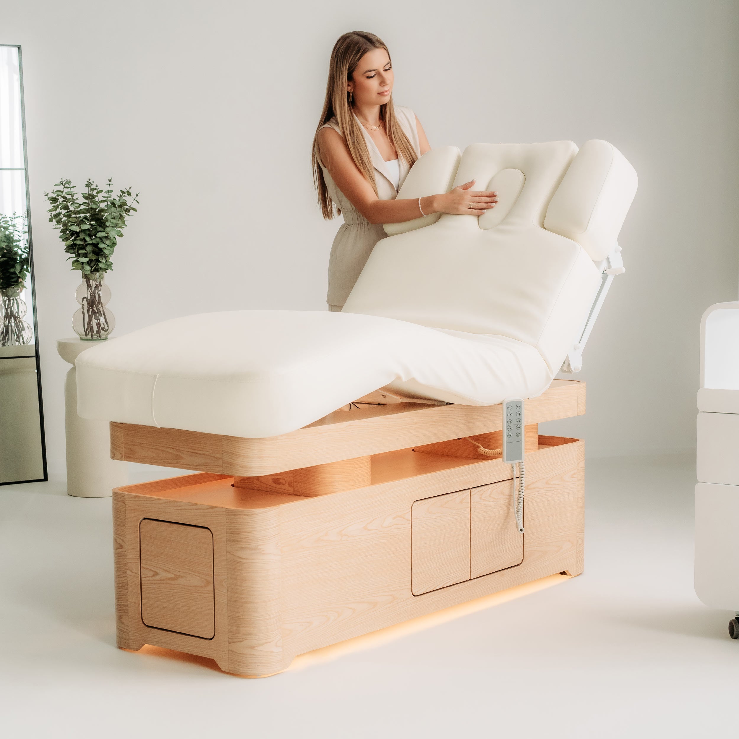 -5-Vellia White – Electric SPA Bed with Heating and Storage-5