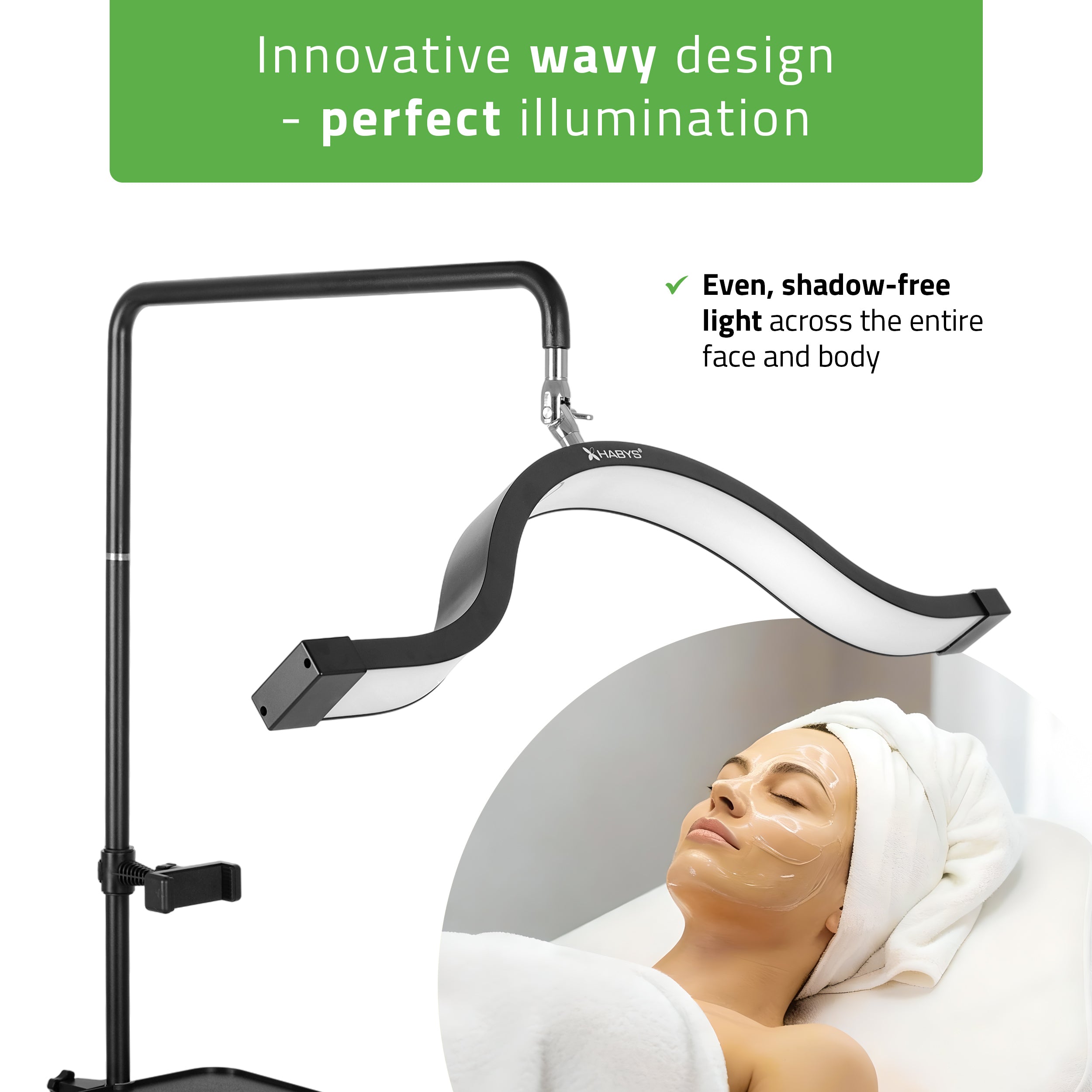 -2-Vena Dark cosmetic lamp, black-2