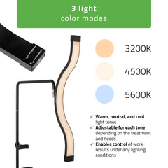 -4-Vena Dark cosmetic lamp, black-4