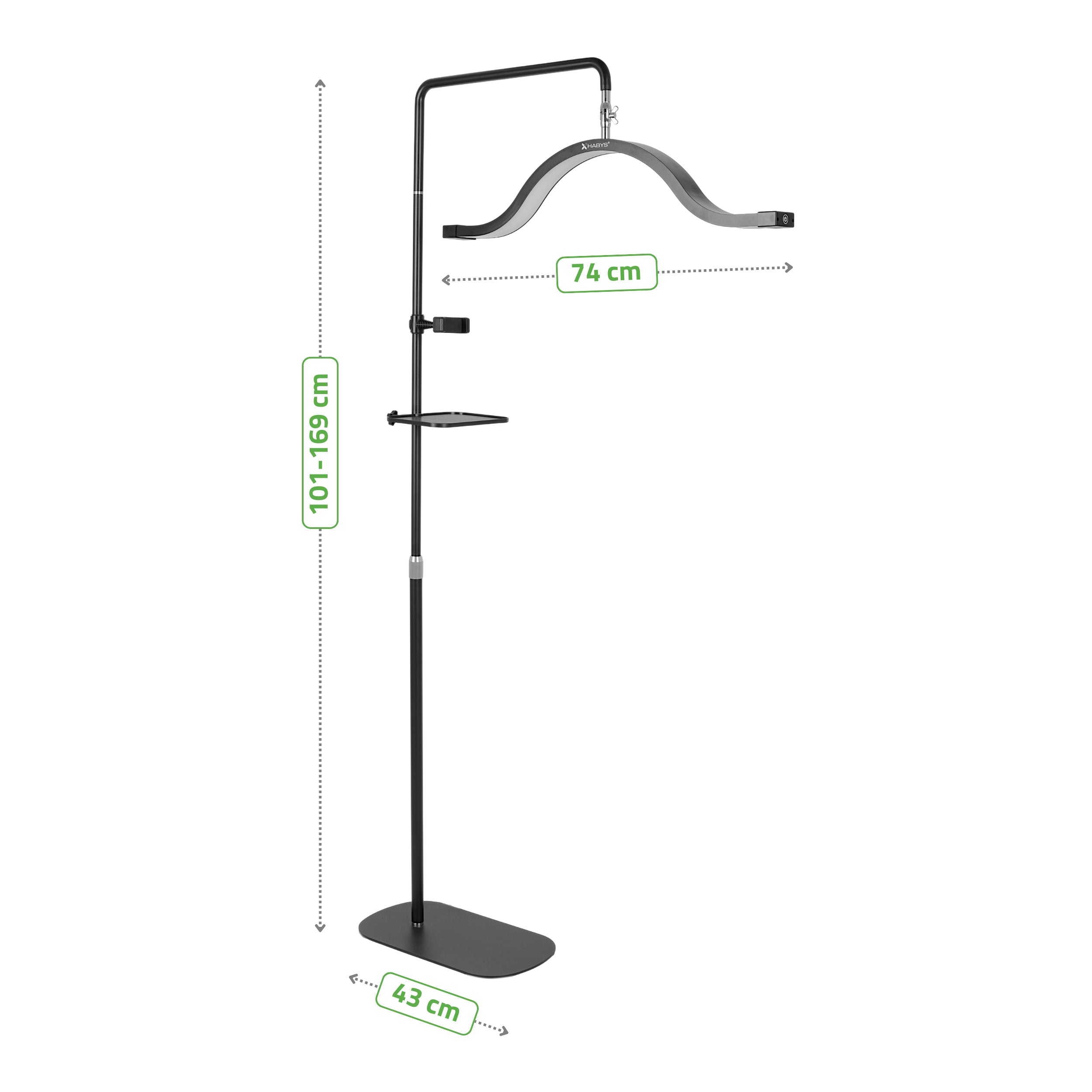 -7-Vena Dark cosmetic lamp, black-7