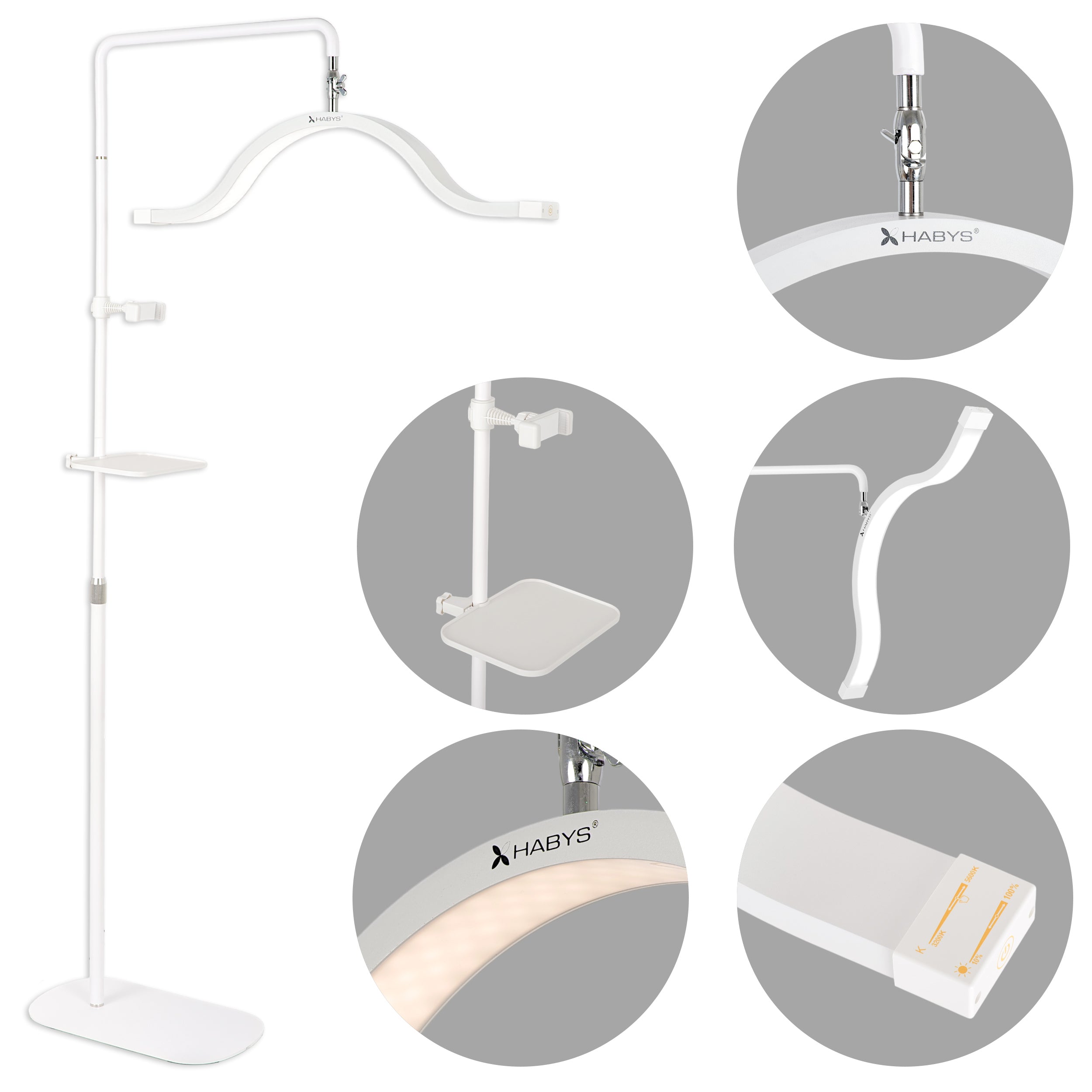 --Vena Light cosmetic lamp, white-