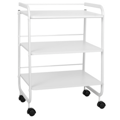 --Vexo trolley with 3 shelves white-