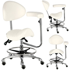 Kosmetologinis balnas su atlošu ir porankiu - baltas