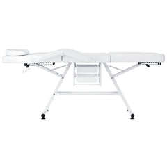 Mechaninis kosmetologinis gultas su kuvetėmis – Verano, 72 cm, baltas