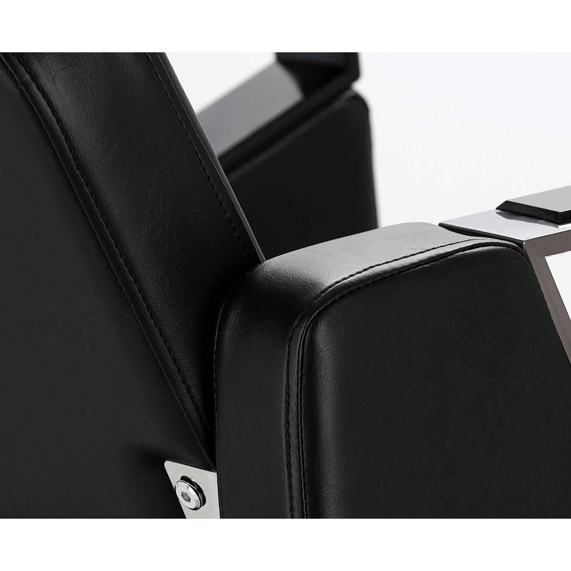 Kirpyklos kėdė Toma BLACK, su pakoju - juoda