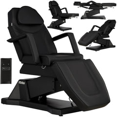 Elektrinis kosmetologinis gultas ERWIN, 1 el. motoras, juodas