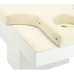 Elektrinis masažo stalas / kosmetologinis gultas su šildymu ir LED apšvietimu F245 – kreminis