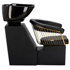 Kirpyklos plautuvė Zoe GOLD - juoda