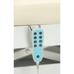 Elektrinis masažo stalas / kosmetologinis gultas su šildymu ir LED apšvietimu F245 – kreminis