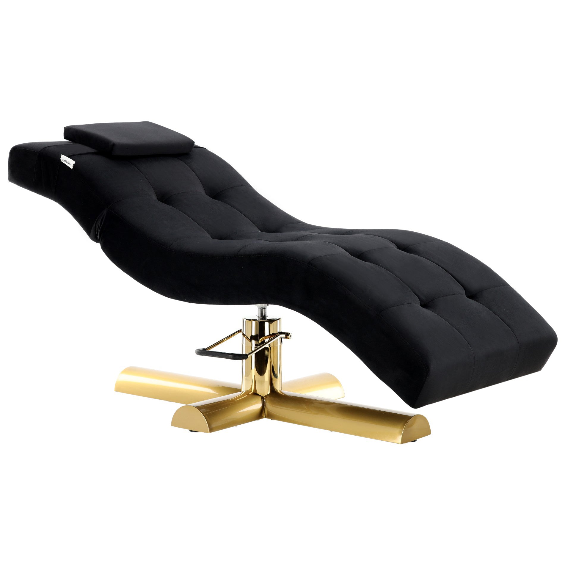 Hidraulinė daugiafunkcinė kosmetologinė lova AMALFI, pasukama, aksominė juoda