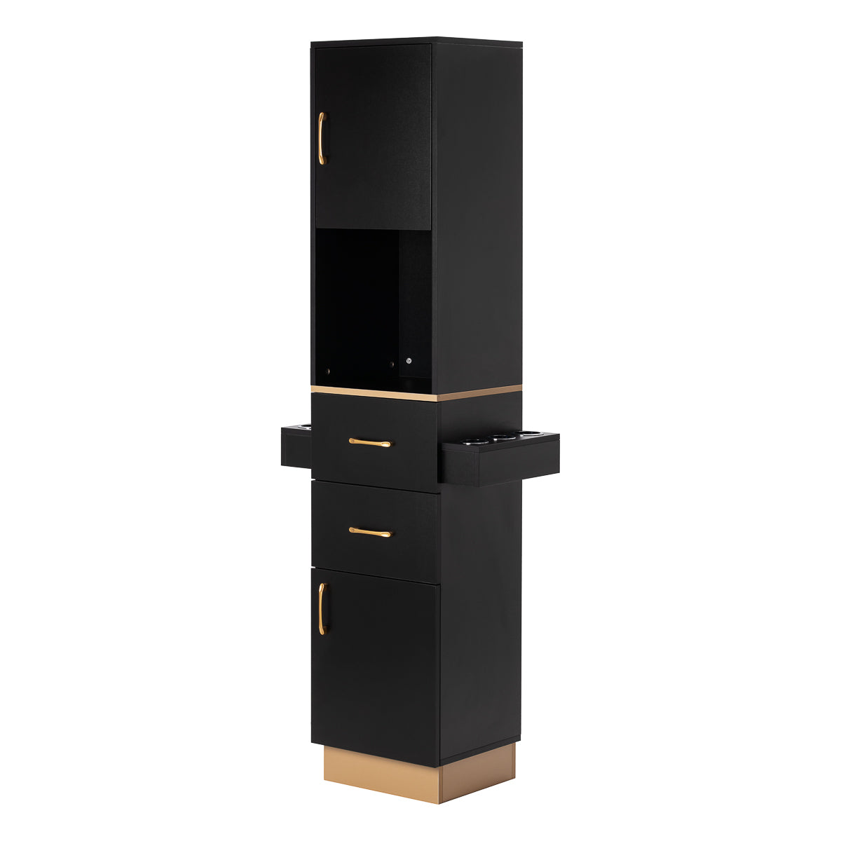Gabbiano TOTEM kirpėjo darbo vieta, juoda su aukso detalėmis