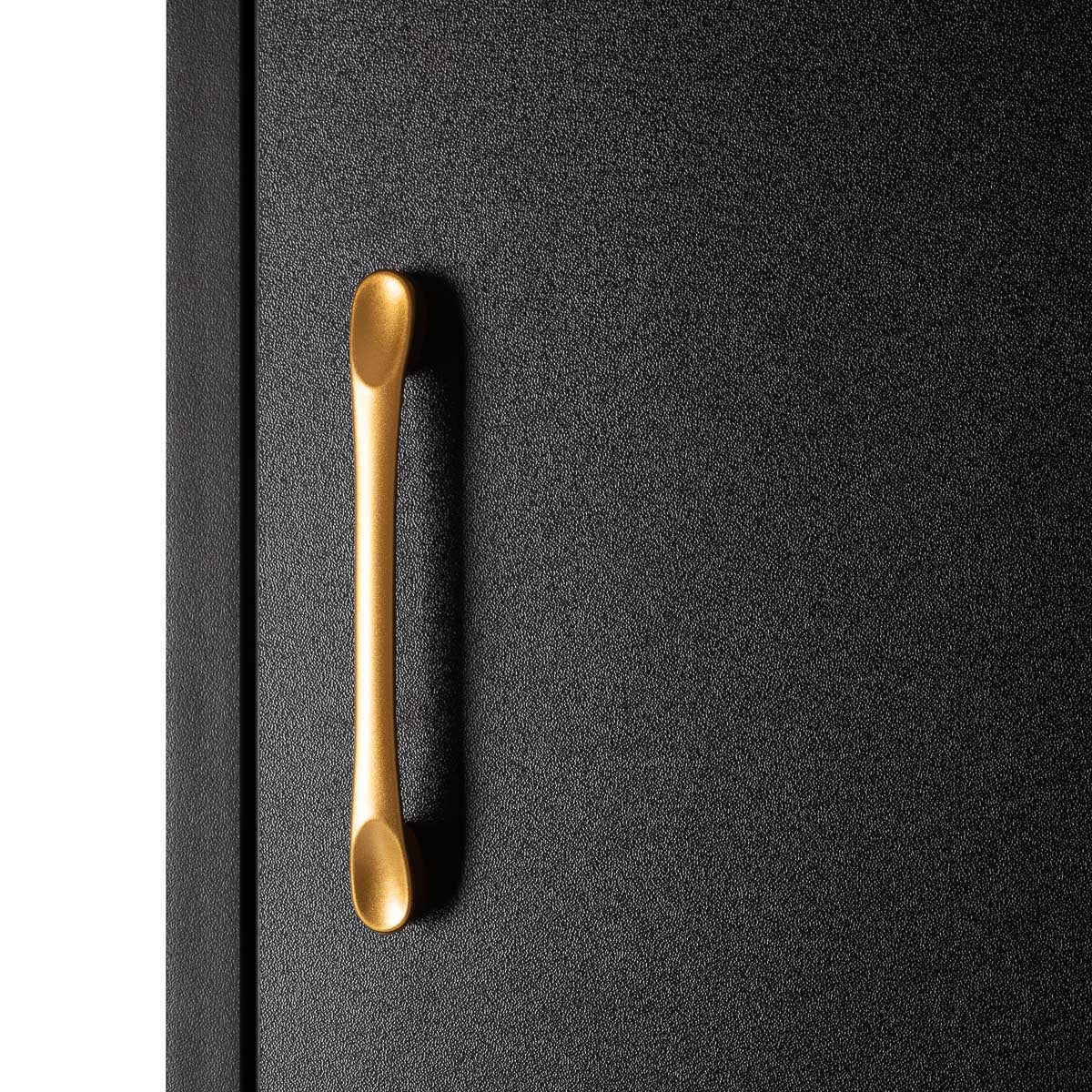 Gabbiano TOTEM kirpėjo darbo vieta, juoda su aukso detalėmis – 9 vaizdas