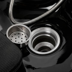 Kirpyklos plautuvė Omega Marina, juoda – techninė detalė