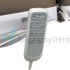 Mazaro BR-6672B elektrinis kosmetologinis gultas, 3 el. motorai, latte