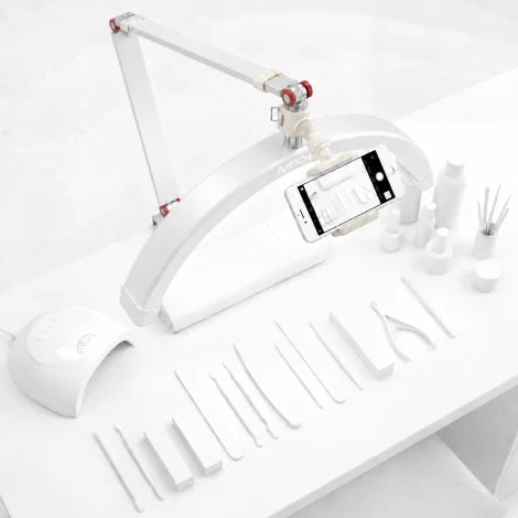 Moon pusmėnulio LED lempa blakstienų ir antakių procedūroms