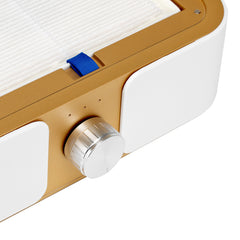 Nagų dulkių surinkėjas MOMO P30, 60 W, baltas su aukso detalėmis – 9 nuotrauka