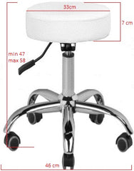Kosmetologinė kėdutė PROMOS PLUS – balta