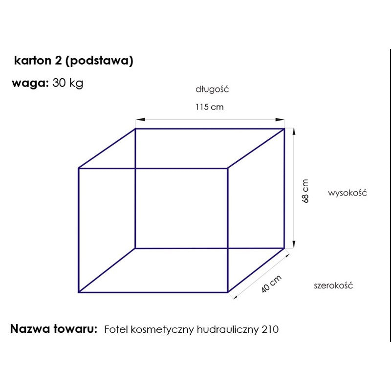 A 210 hidraulinis kosmetologinis gultas - kėdė, balta sp.